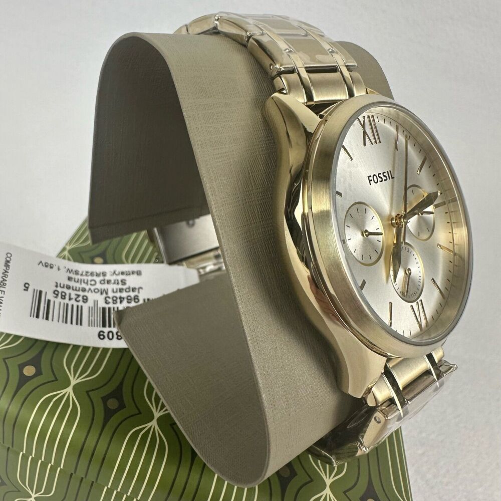 New FOSSIL Mens Fenmore Multifunction Gold-Tone Stainless Steel Watch BQ2809 - Picture 14 of 14